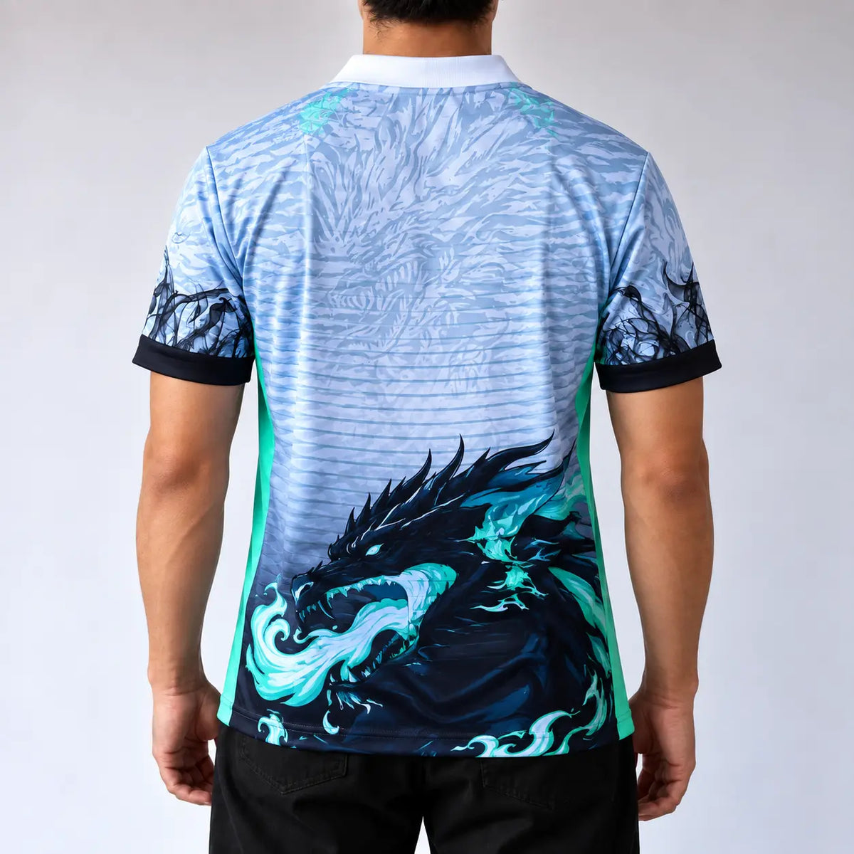 Real Madrid Dragon Polo Jersey (Embroidery)