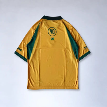 Brazil Oversleeve Retro Jersey (Embroidery)