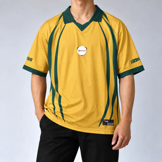 Brazil Oversleeve Retro Jersey (Embroidery)
