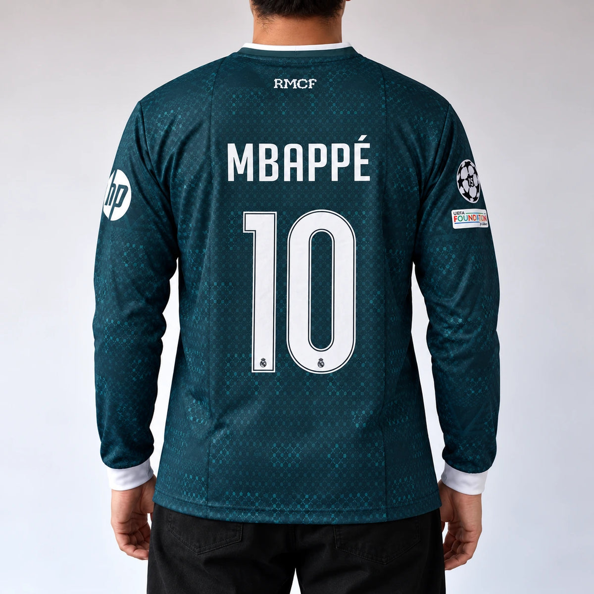 Real Madrid Mbappé Jersey (Embroidery Full Sleeve)